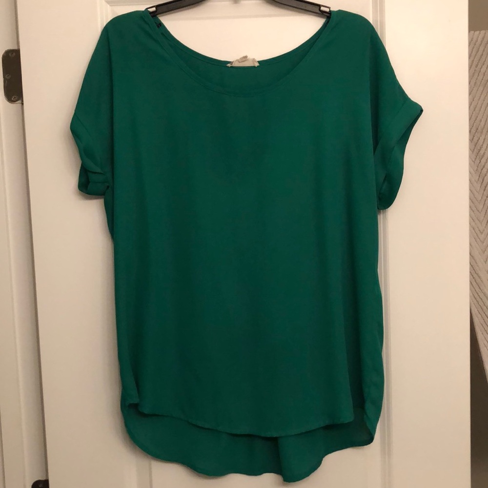 Emerald green blouse